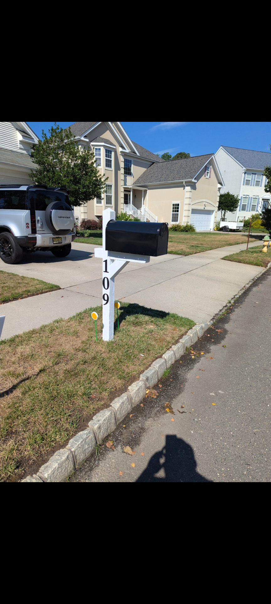 Single Post Cedar Mailbox