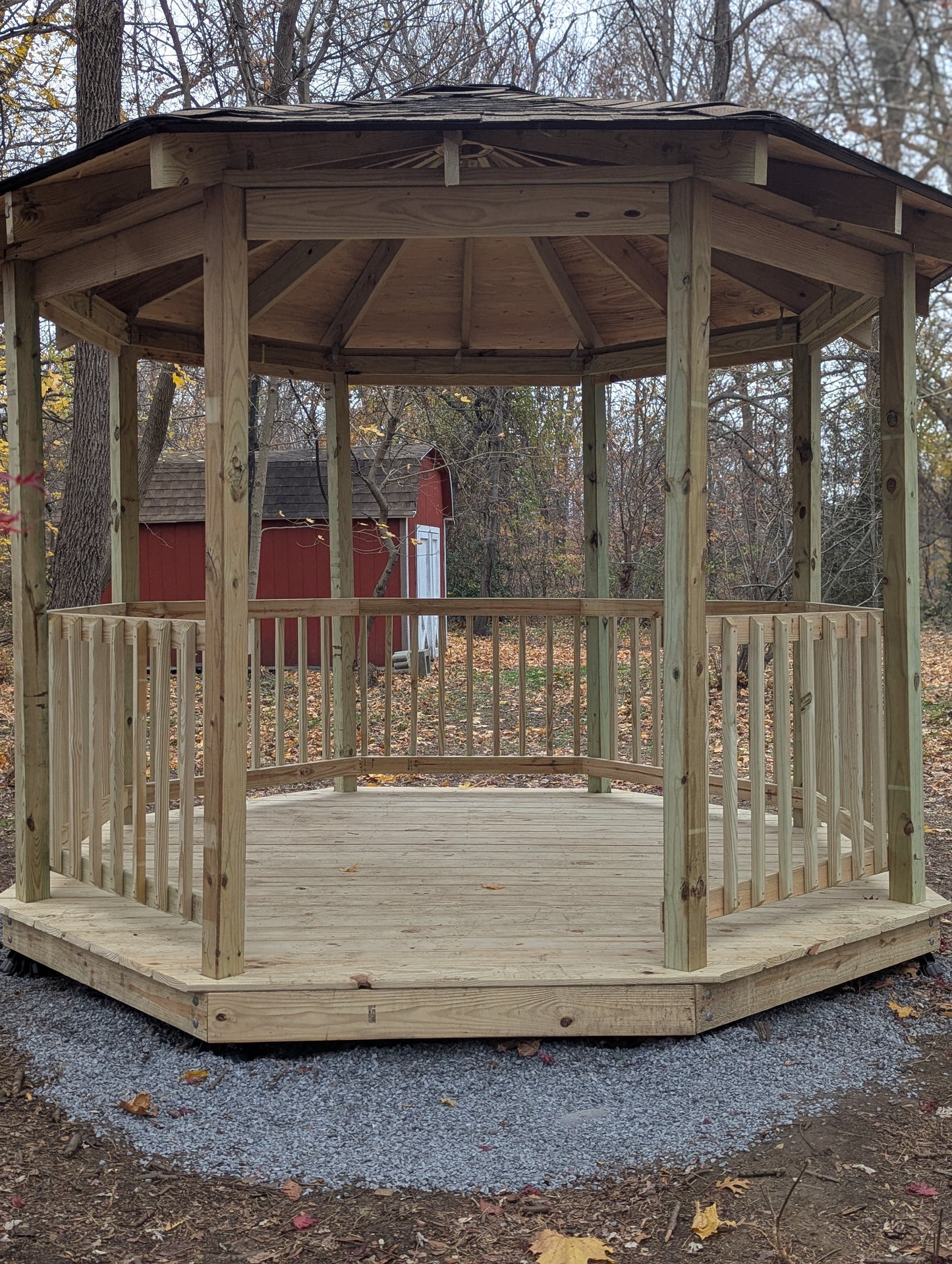π‘ Octagon Gazebo β Custom-Built Backyard Pavilion
