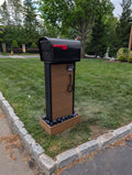 Two-tone composite mailbox w/ Beach Pebbles