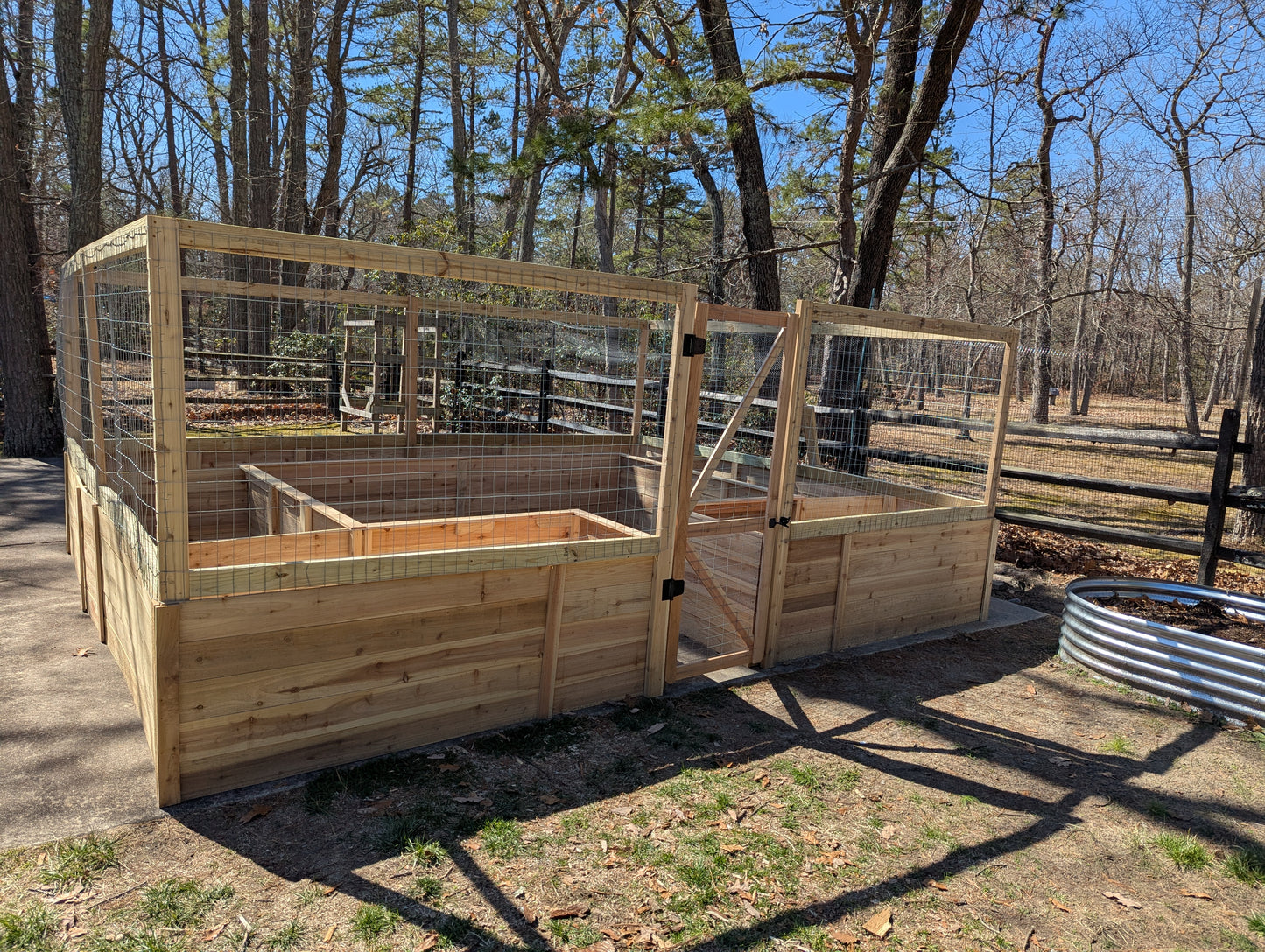 🌱 Cedar Raised Garden Bed Enclosure (Custom Sizes Available)